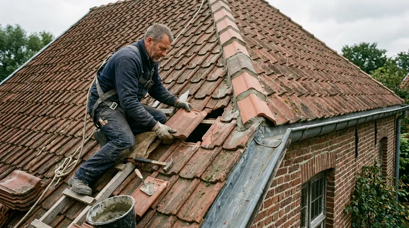 Sarking: isolatieplaten bovenop het dakgebinte, vóór het leggen van de nieuwe dakbedekking